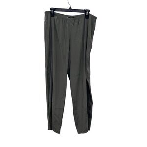 Citron Santa Monica Womens Track Pants 0X Gray‎ Elastic Waist Casual Silk Blend
